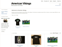 Tablet Screenshot of americanvikings.com